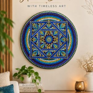 Royal Harmony Dot Mandala Wall Art